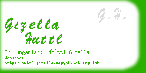gizella huttl business card